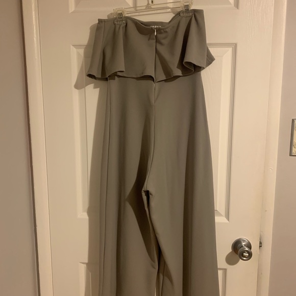 Grey midi jumpsuit - Picture 2 of 3